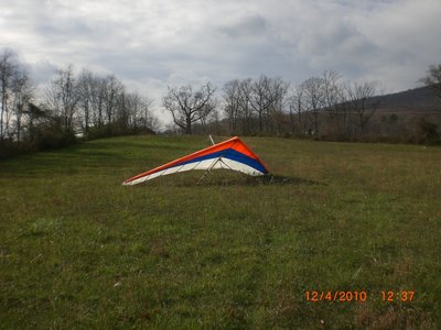 My uphill LZ next to Rt. 456.