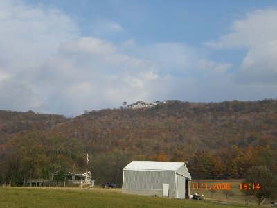 The promontory Pulpit, as seen from the secondary.