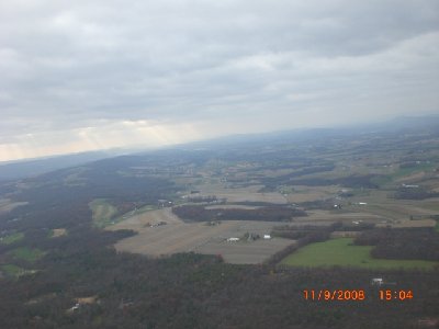 The second LZ is the brown field to the left of the white buildings.