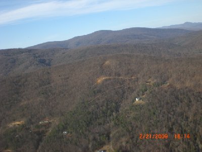 View of Daniels Mountain, looking north.
