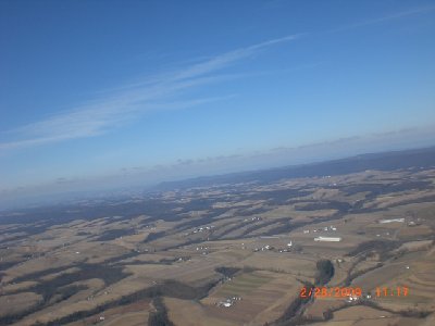 Looking NW towards Line Mountain.