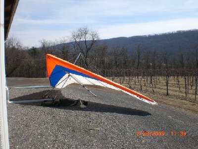 Parked at the winery.