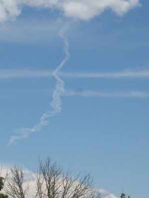 thermal to cloudbase, 'marked' by 416 smoke, outside Durango_July2018