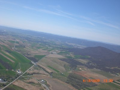 Looking along Rt. 30 towards Broad Mountain.