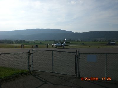 Pilot fueling up a twin