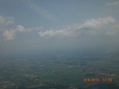 Thermalling over the flats.