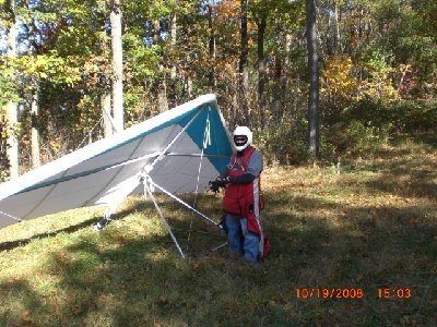 Dan Tuckwiller ready for his first Sacramento flight.